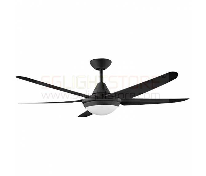 Decco Brisbane 52" Inch 5 Blades Ceiling Fan With LED Lighting For Home Living Room Bedroom Fan