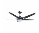 Decco Brisbane 52" Inch 5 Blades Ceiling Fan With LED Lighting For Home Living Room Bedroom Fan