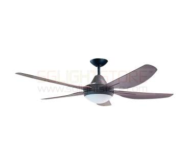 Decco Mandura 48" Inch 5 Blades Ceiling Fan With LED Lighting For Home Living Room Bedroom Fan