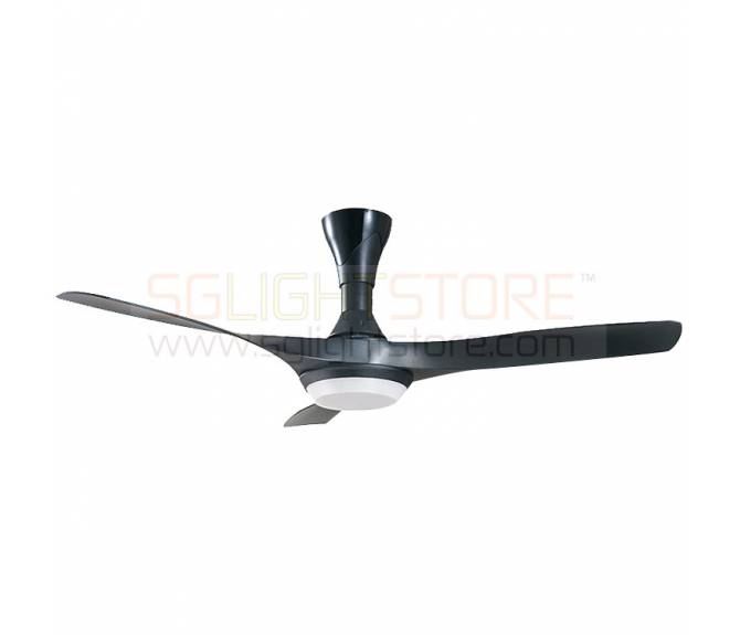 Decco Perth 52" Inch Ceiling Fan With LED Lighting For Home Living Room Bedroom Fan