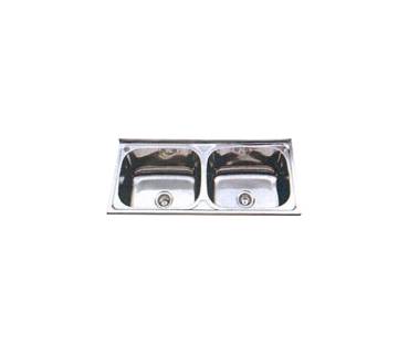Monic L-1000 Wall mount Stainless Steel Double Bowl Kitchen Sink
