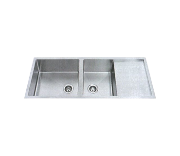 Monic SQM-1308 Stainless Steel Double Bowl with Single Drainer Kitchen Sink
